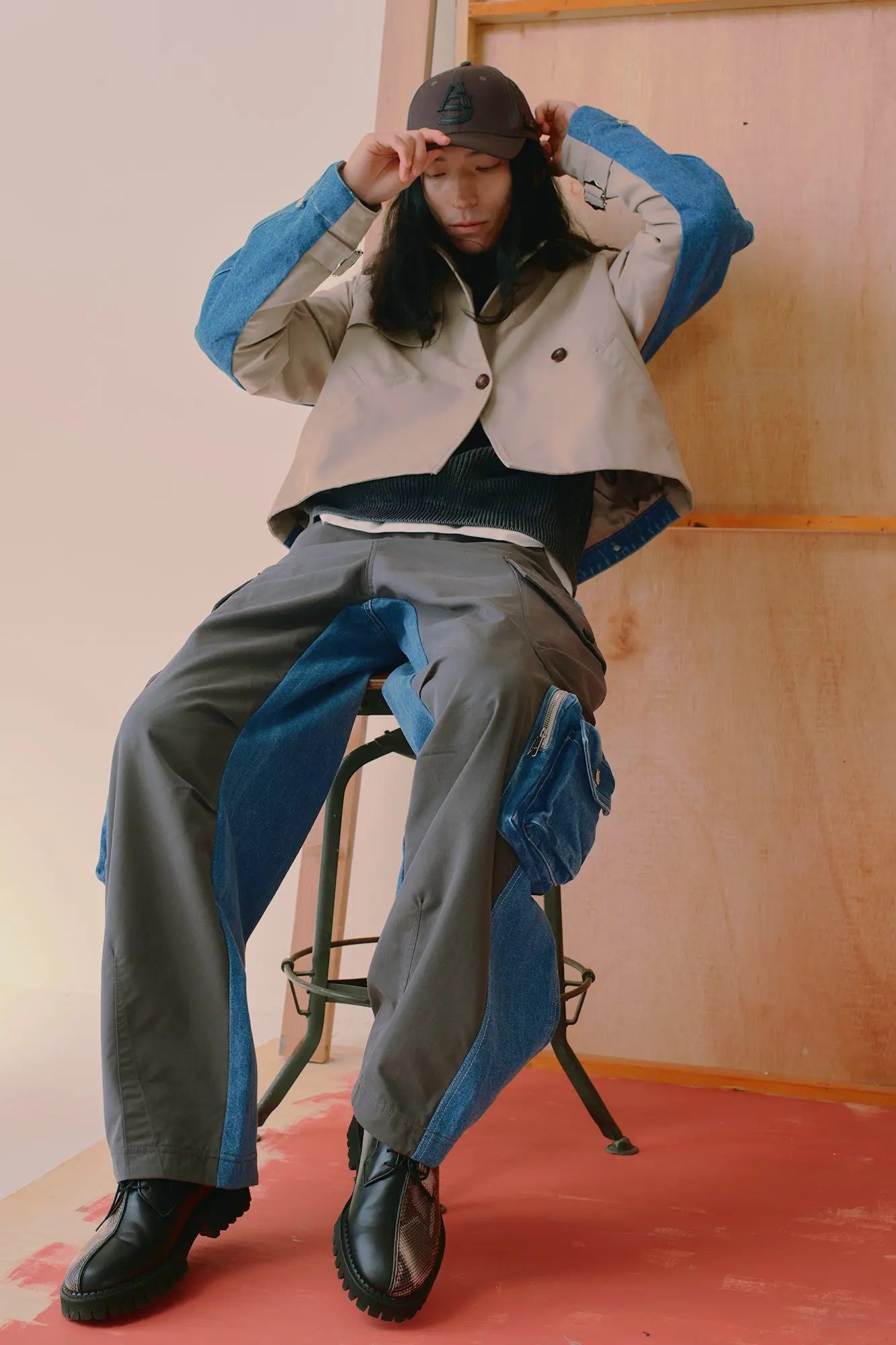 Lubec Wide Leg Belt Pants AlphaStyle