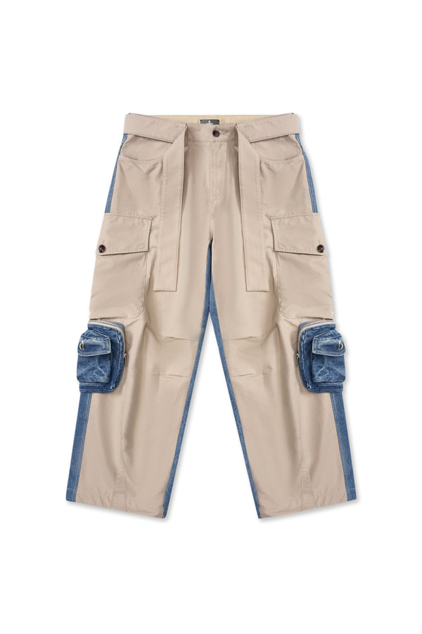 Lubec Wide Leg Belt Pants
