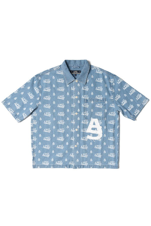 Vali Printed Denim Shirt - AlphaStyle