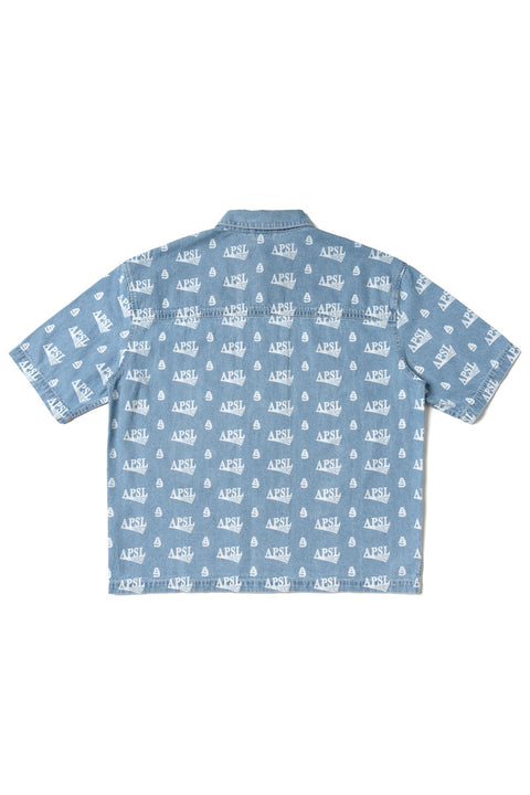Vali Printed Denim Shirt - AlphaStyle