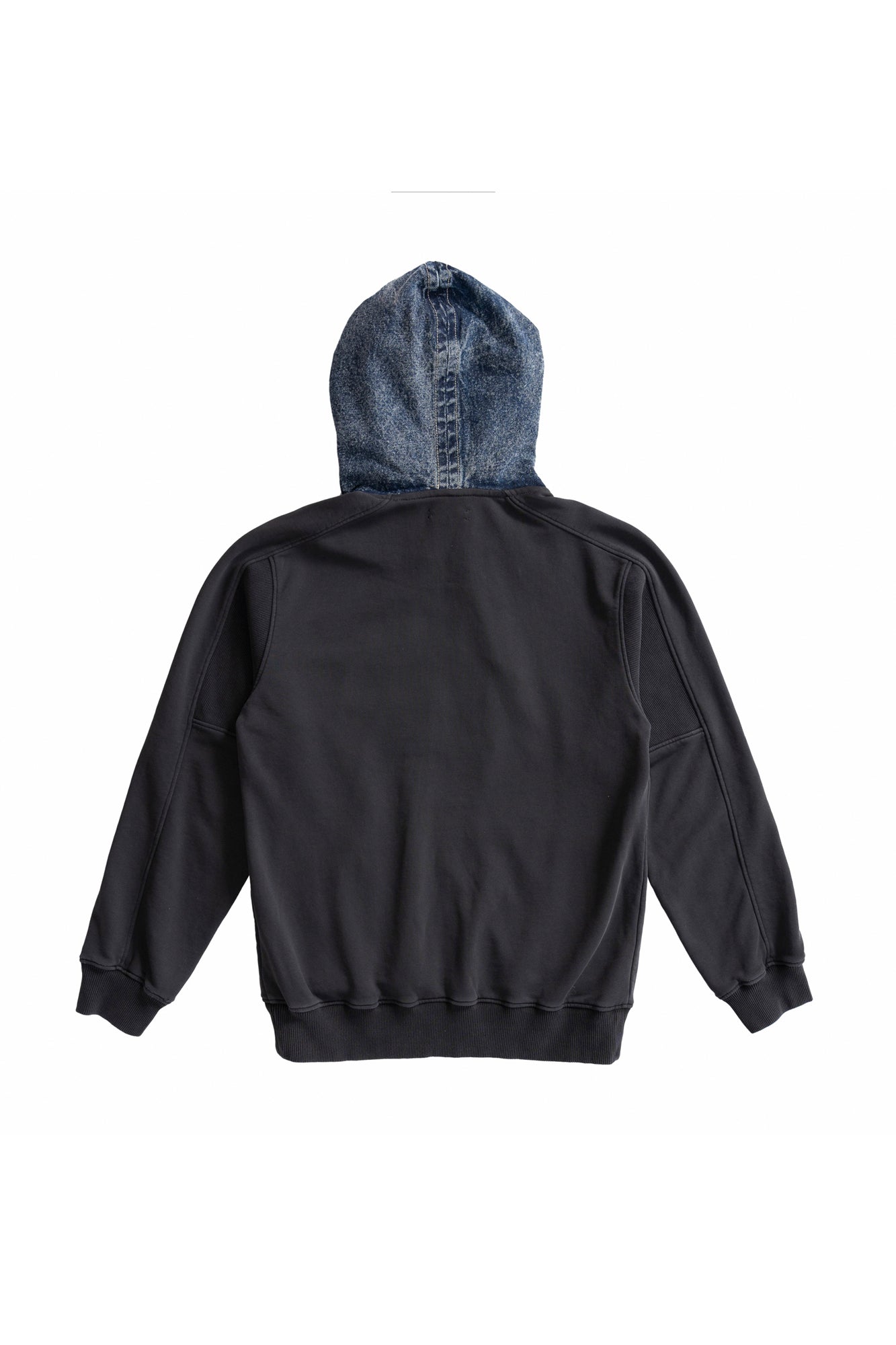 Alger Denim Hood Hoodie - AlphaStyle