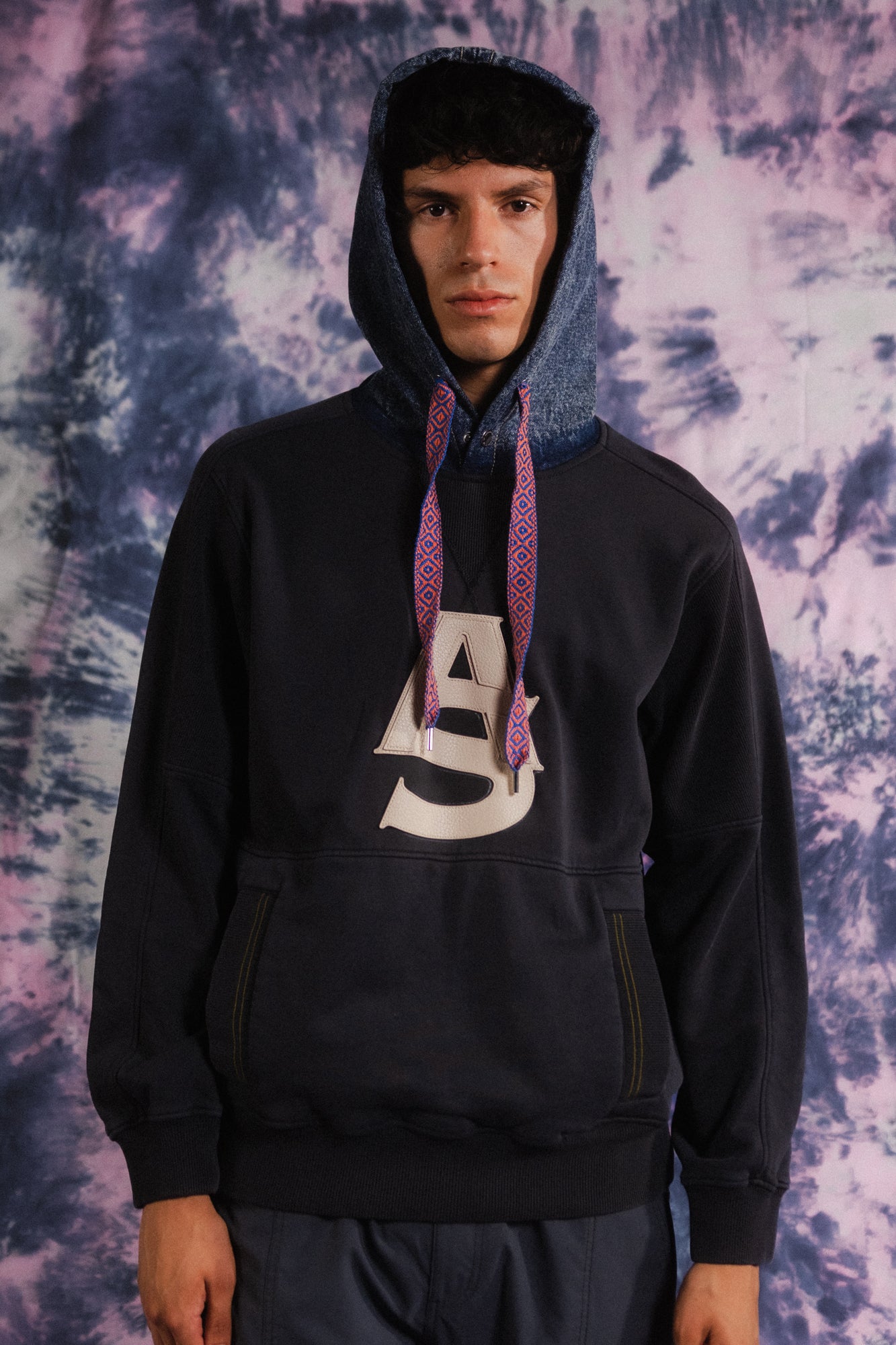 Alger Denim Hood Hoodie - AlphaStyle