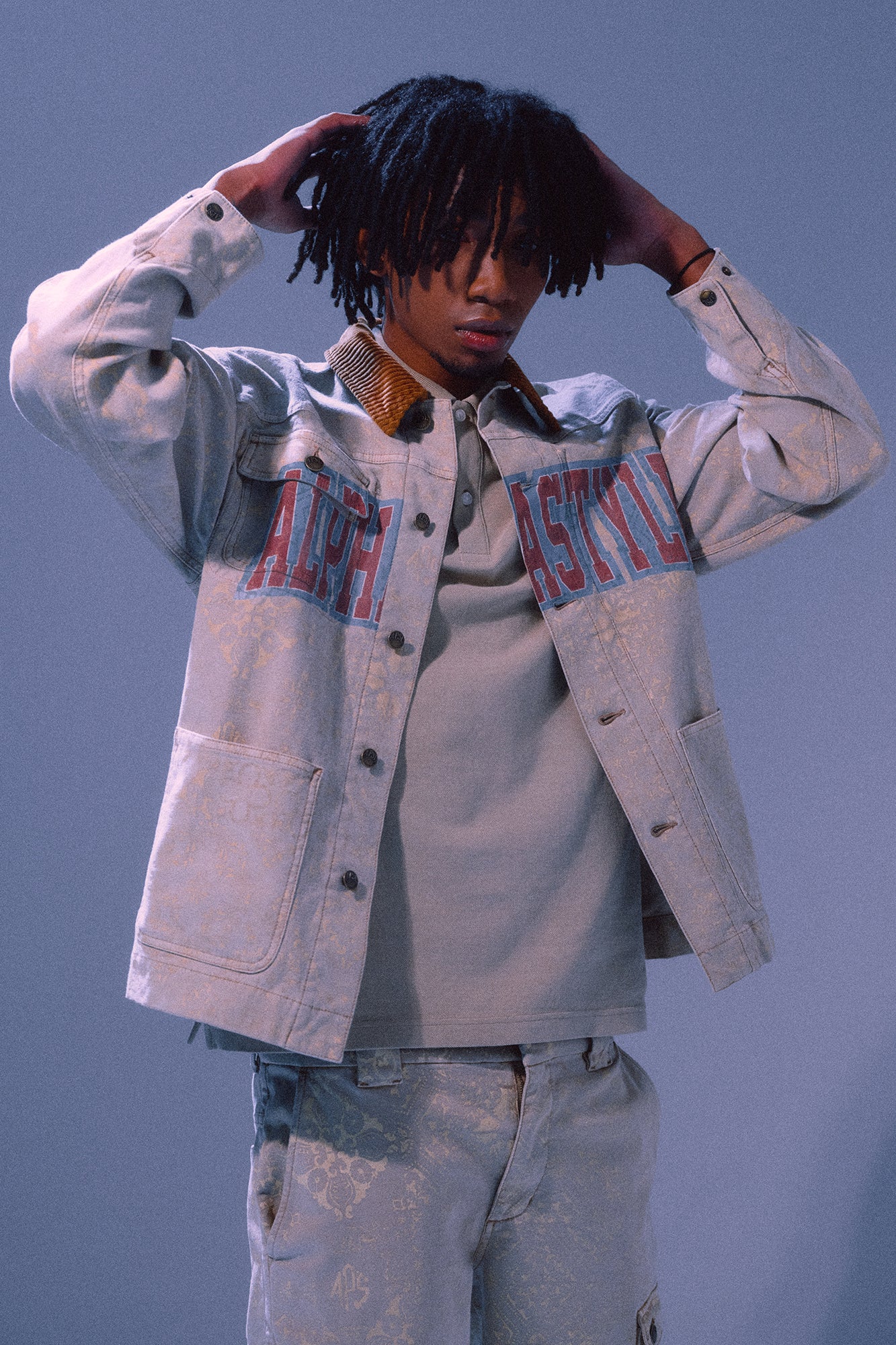 Yucca Printed Trucker Jacket - AlphaStyle