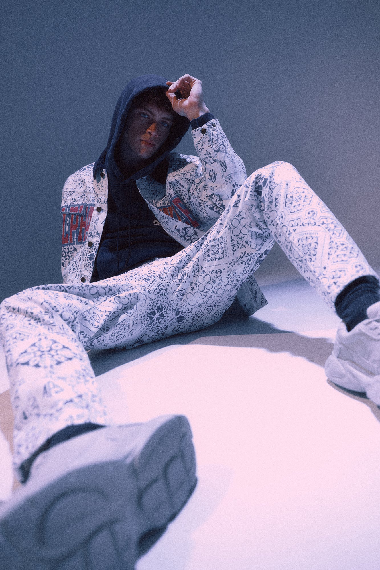 Yucca Printed Trucker Jacket - AlphaStyle