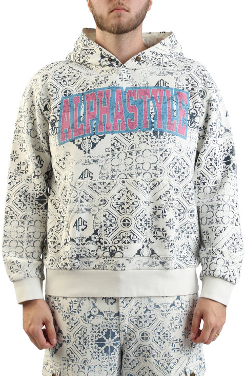 Kankakee Printed Hoodie - AlphaStyle