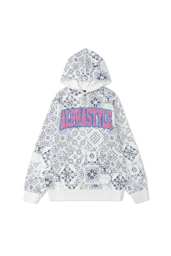 Kankakee Printed Hoodie - AlphaStyle