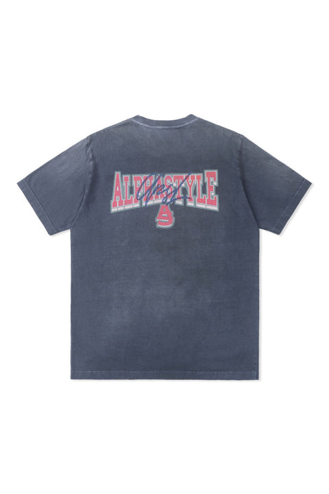 Tule Printed Pigment Dye Tee - AlphaStyle