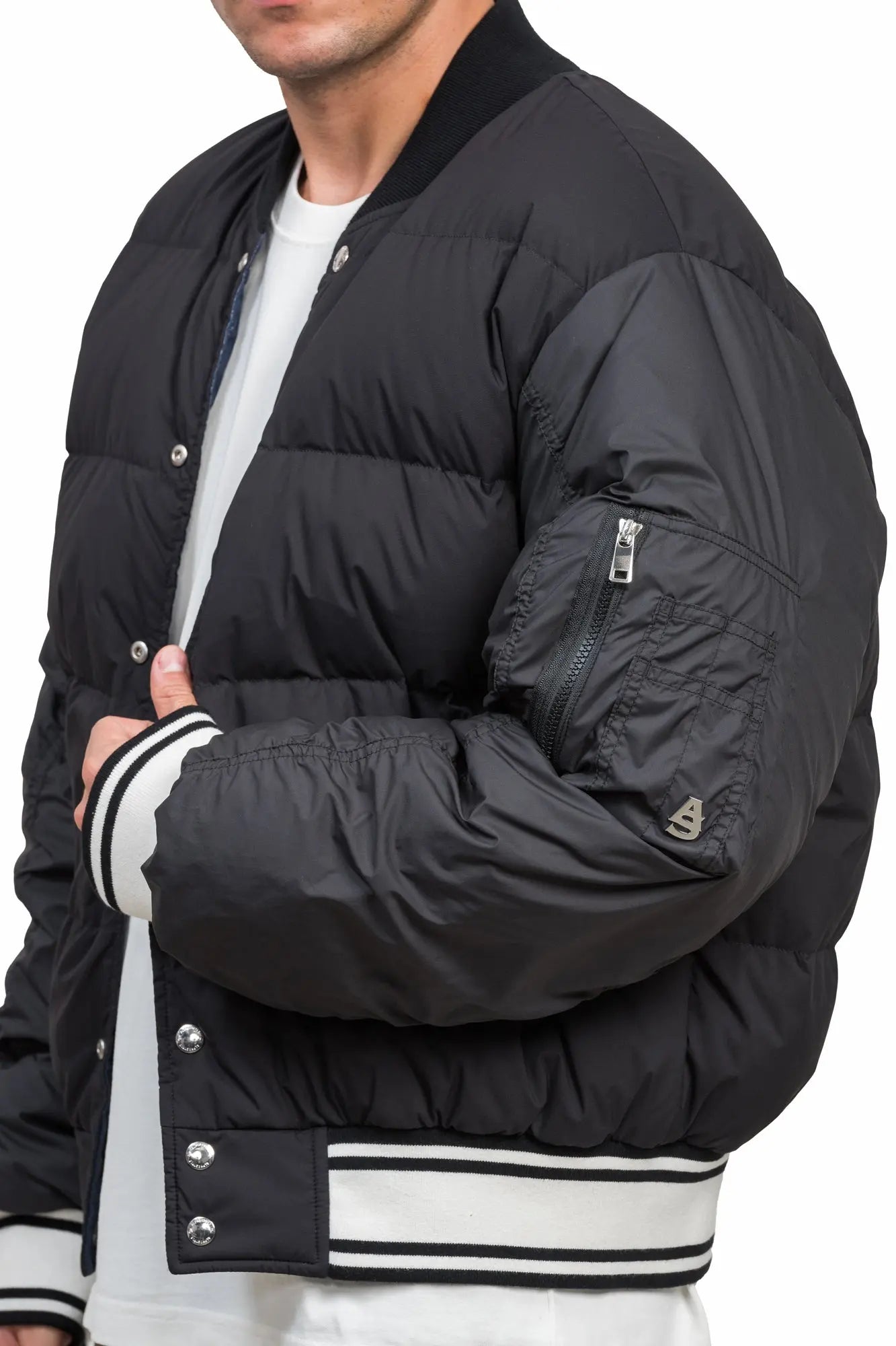 Nuka Reversible Varsity Down Jacket AlphaStyle