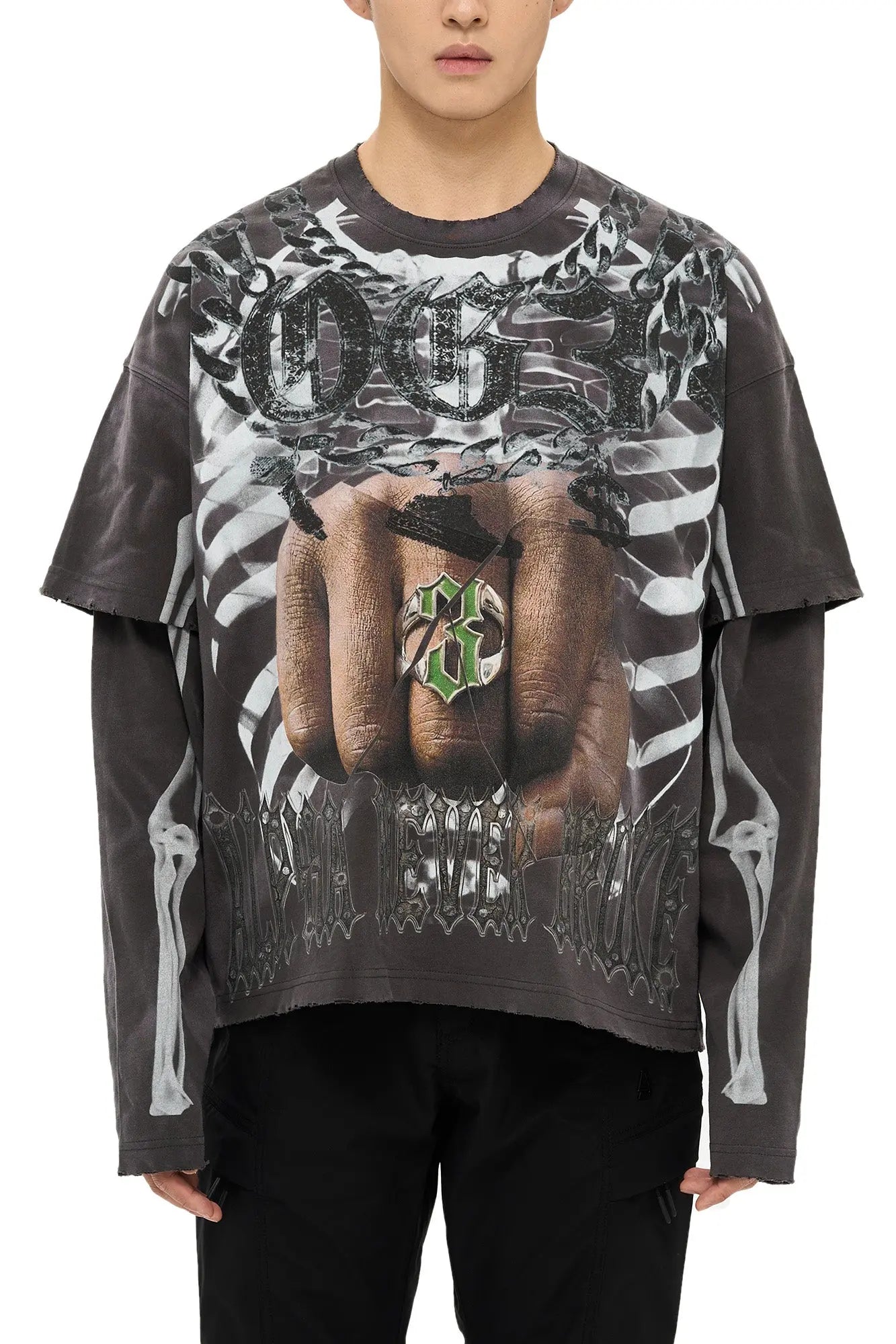 OG3Three Double Layer Tee - AlphaStyle