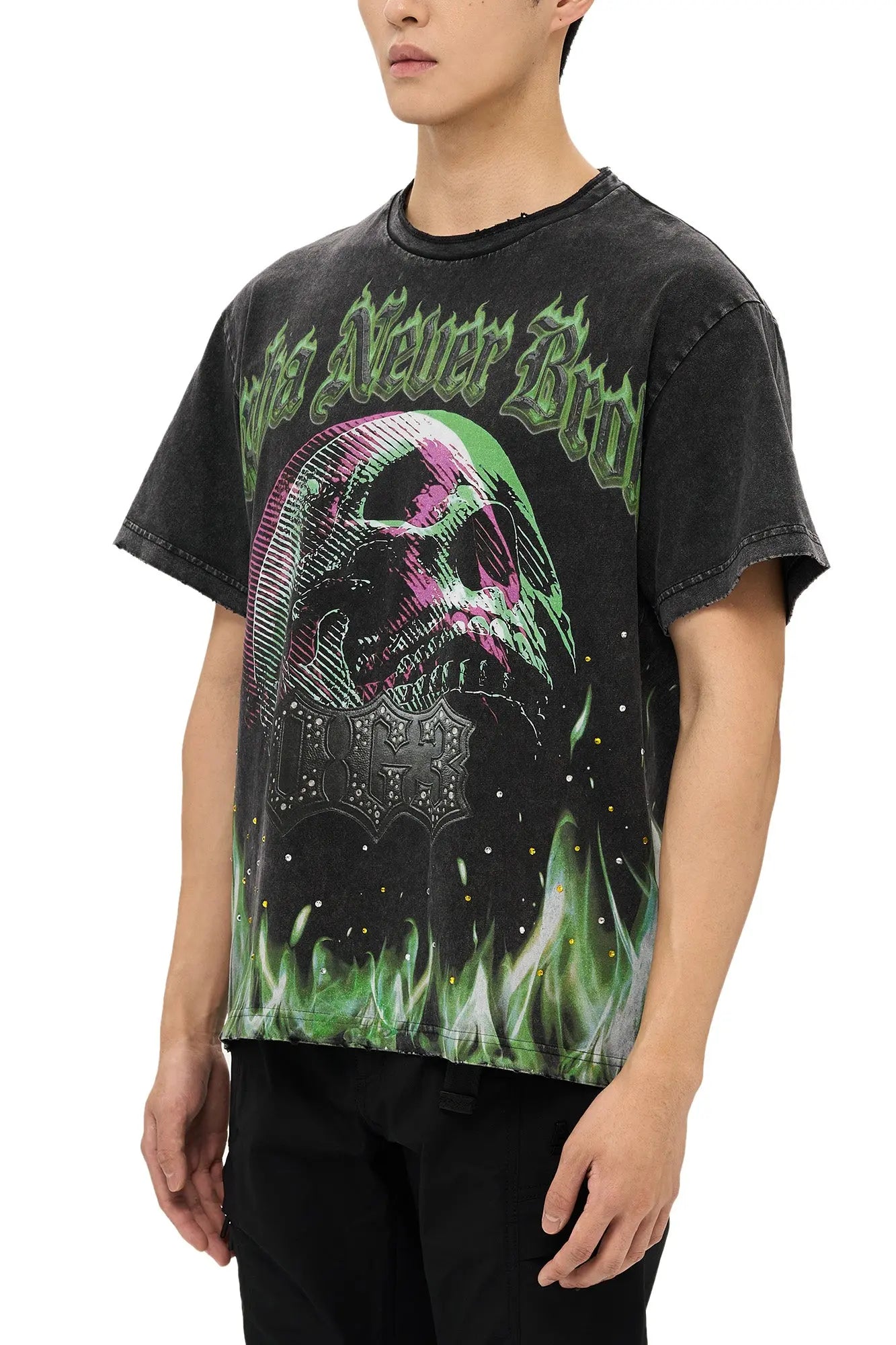 OG3Three Skull & Fire Tee AlphaStyle