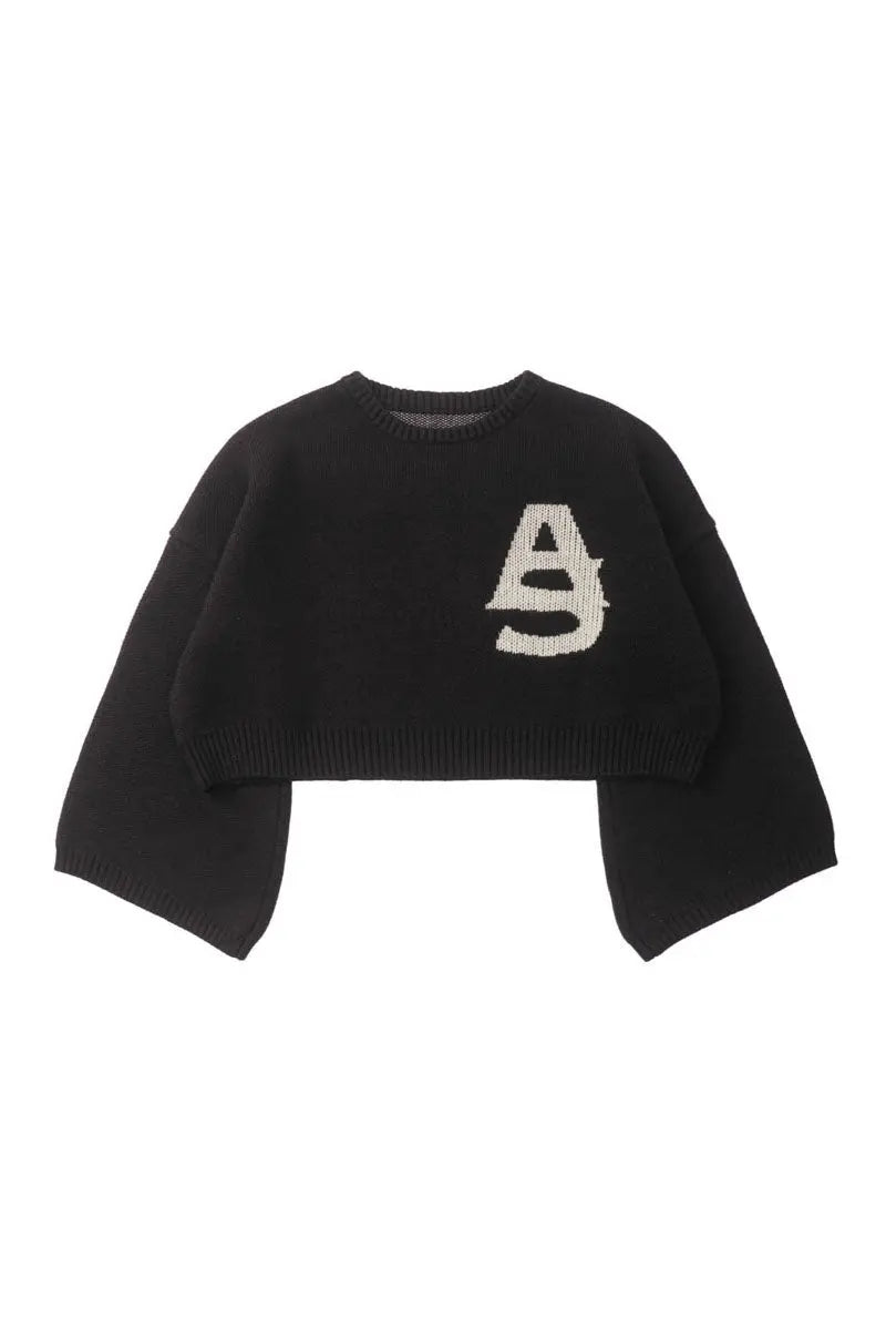 Paonia Flare Sleeves Knitted Top AlphaStyle