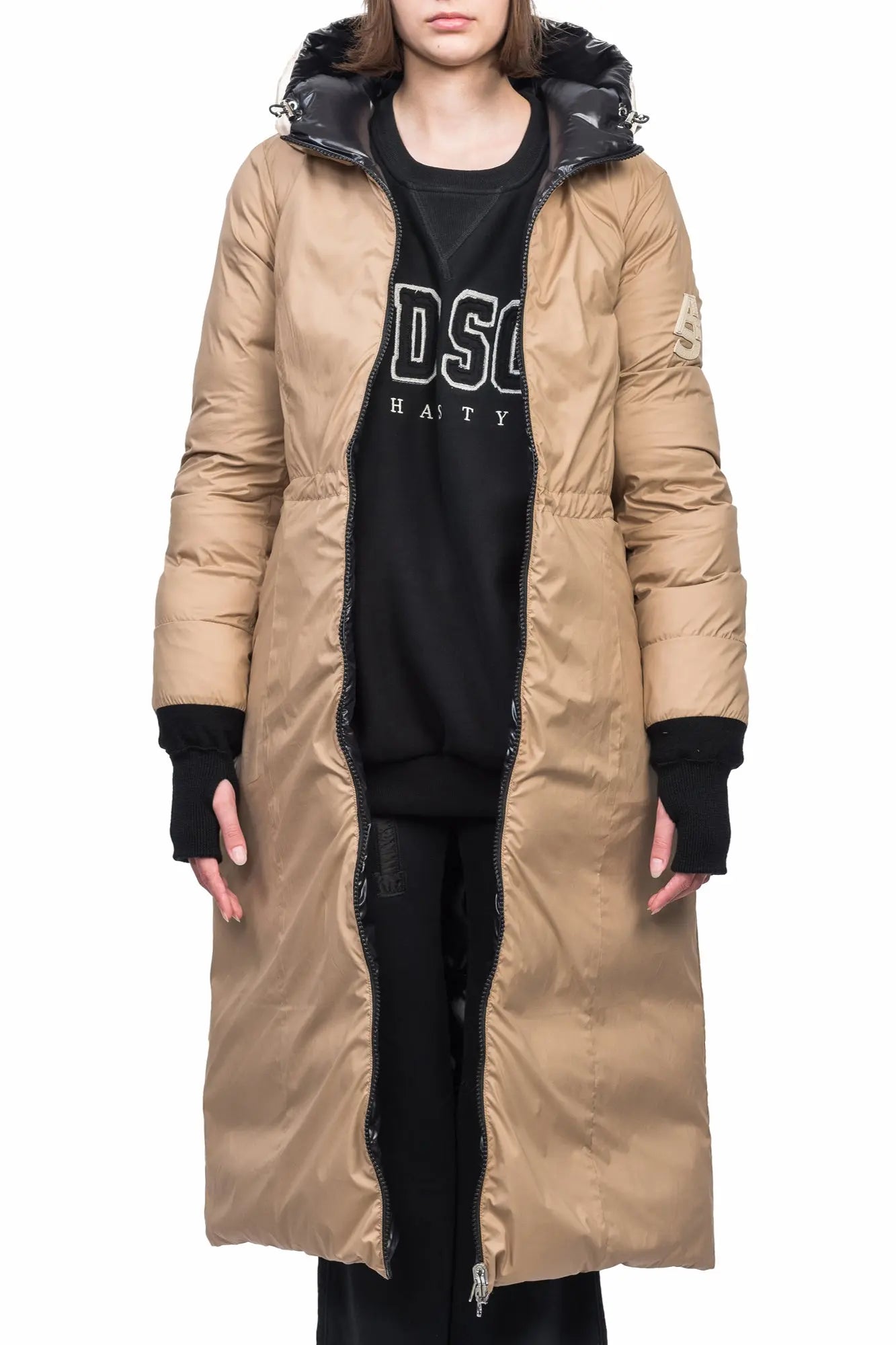 River Reversible Hooded Long Down Jacket [Women's] AlphaStyle