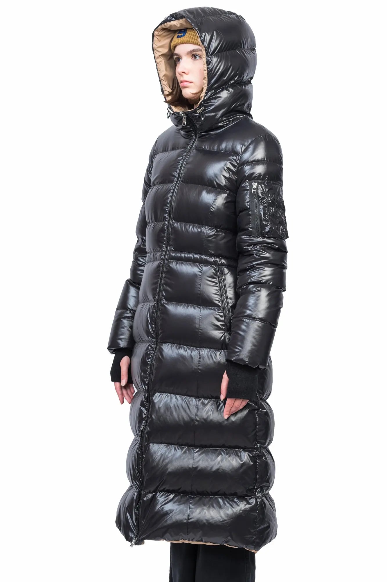 River Reversible Hooded Long Down Jacket [Women's] AlphaStyle