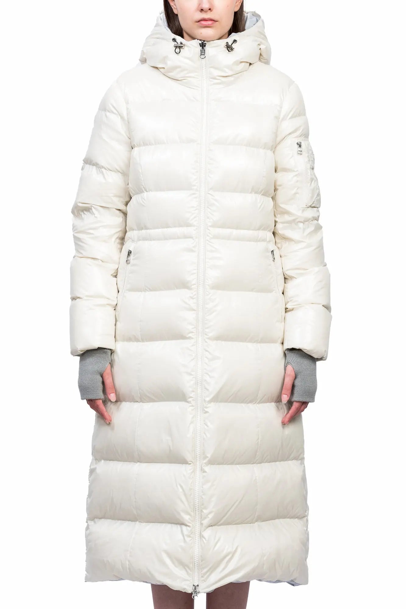 River Reversible Hooded Long Down Jacket [Women's] AlphaStyle