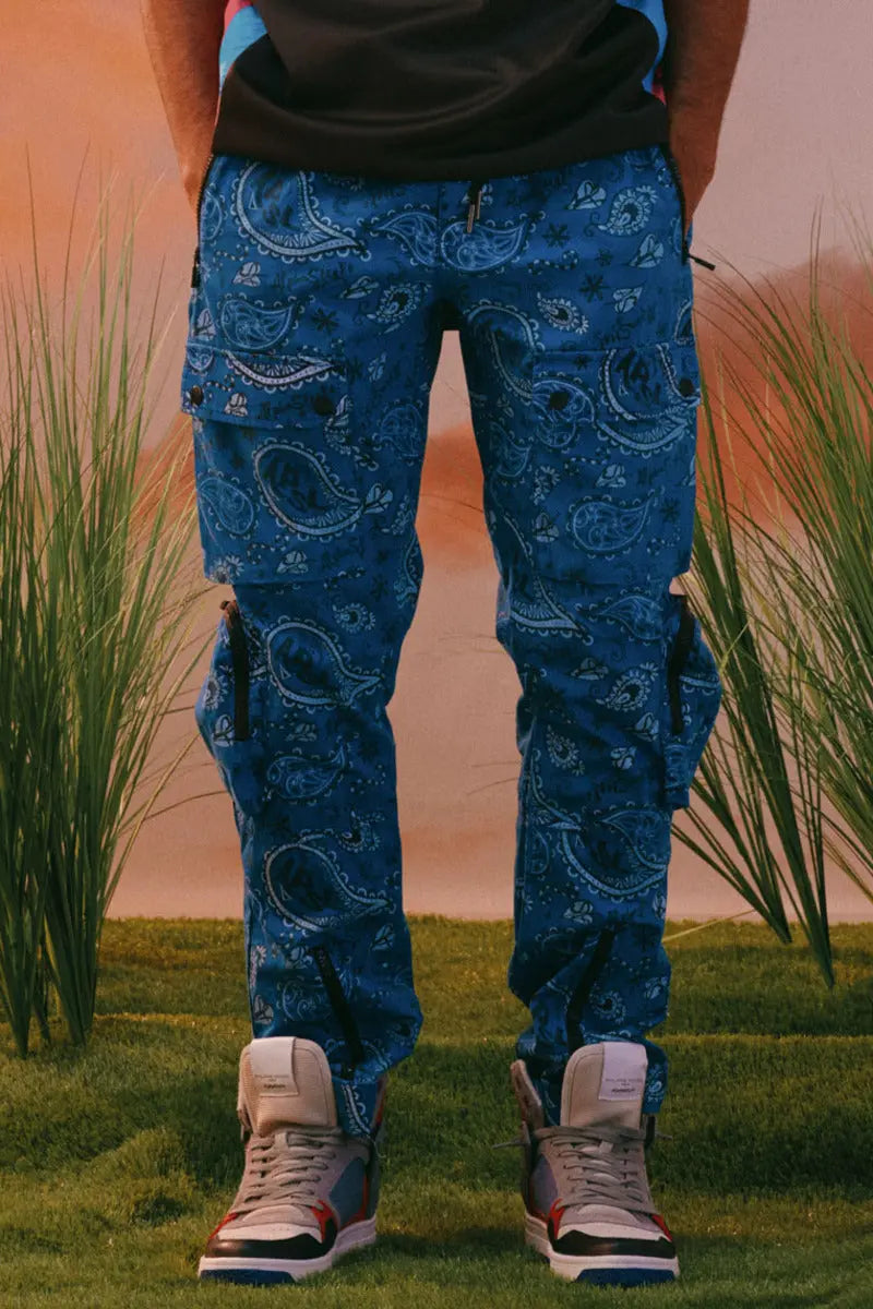 Sam Printed Cargo Zip Joggers AlphaStyle
