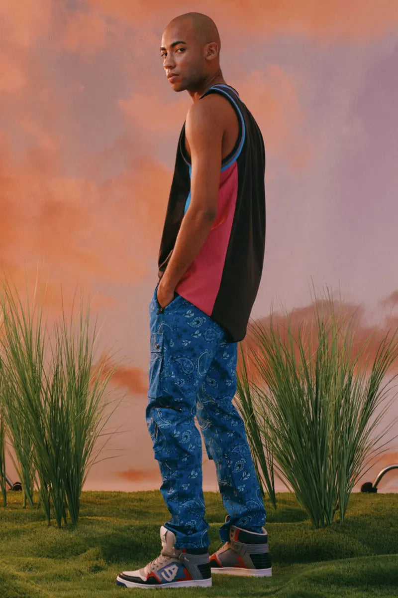 Sam Printed Cargo Zip Joggers AlphaStyle