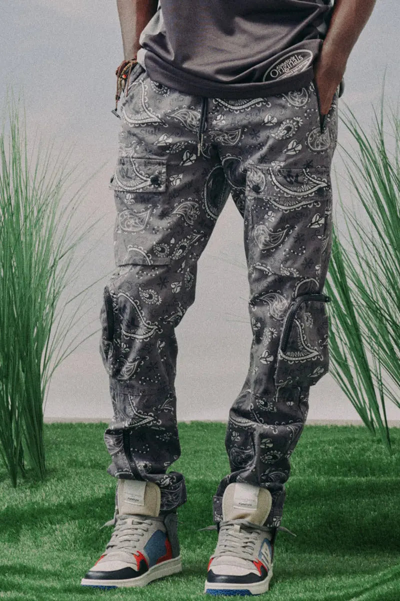 Sam Printed Cargo Zip Joggers AlphaStyle