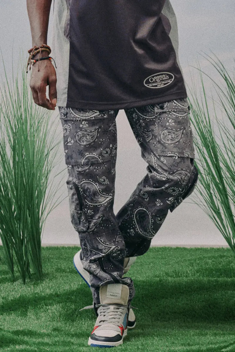 Sam Printed Cargo Zip Joggers AlphaStyle