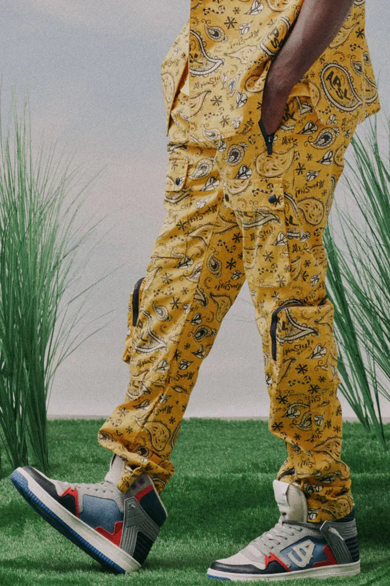 Sam Printed Cargo Zip Joggers AlphaStyle