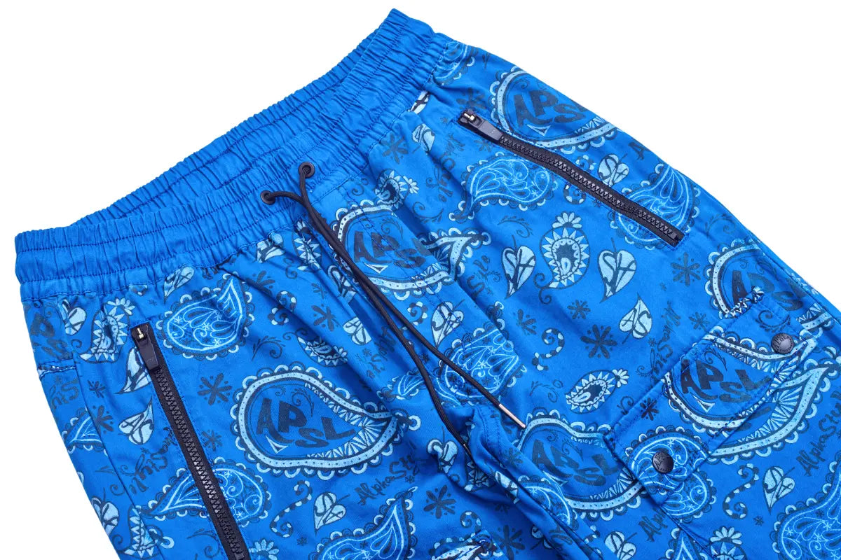 Sam Printed Cargo Zip Joggers AlphaStyle