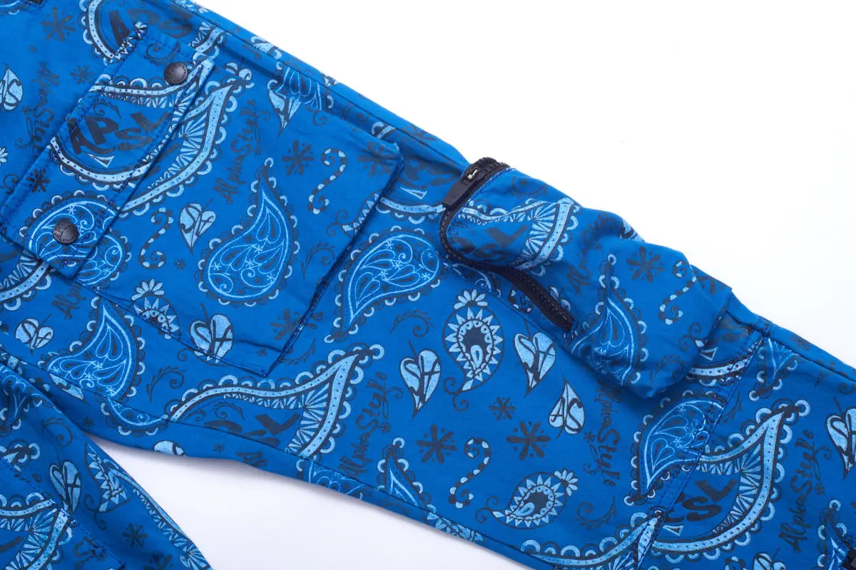 Sam Printed Cargo Zip Joggers AlphaStyle