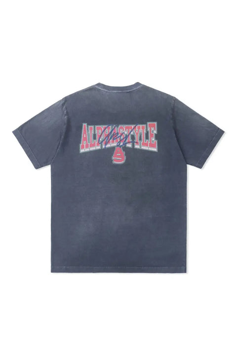 Tule Printed Pigment Dye Tee - AlphaStyle