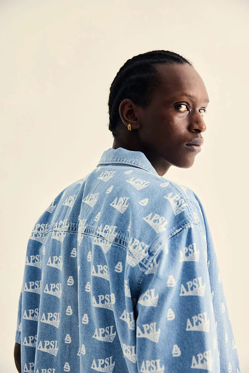 Vali Printed Denim Shirt AlphaStyle