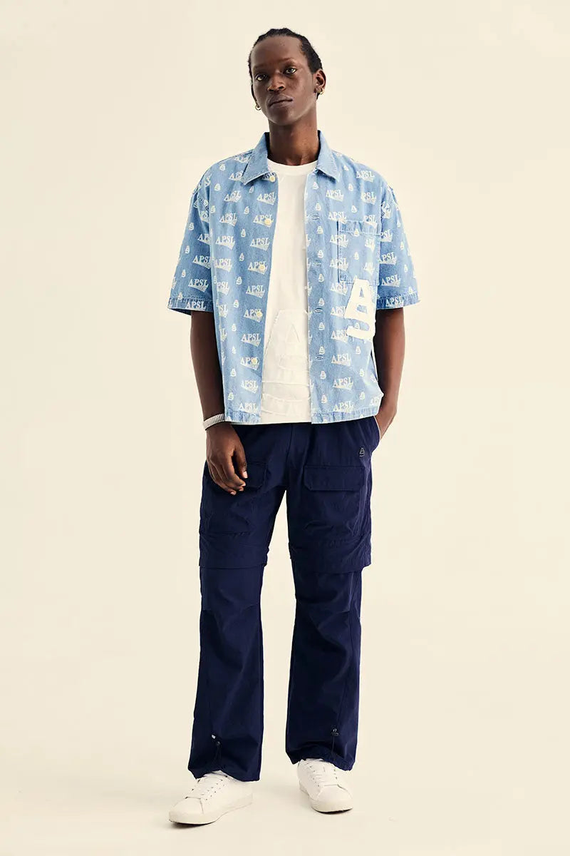 Vali Printed Denim Shirt AlphaStyle