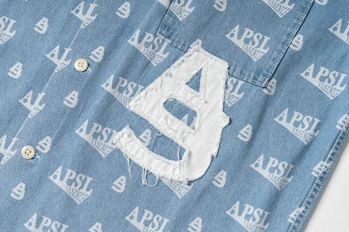 Vali Printed Denim Shirt AlphaStyle
