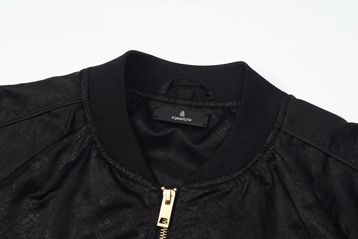Vigo Cropped Bomber Jacket AlphaStyle