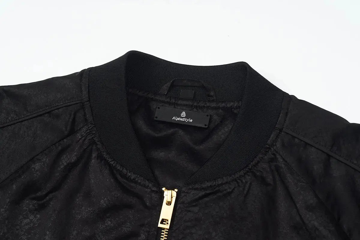 Vigo Cropped Bomber Jacket AlphaStyle
