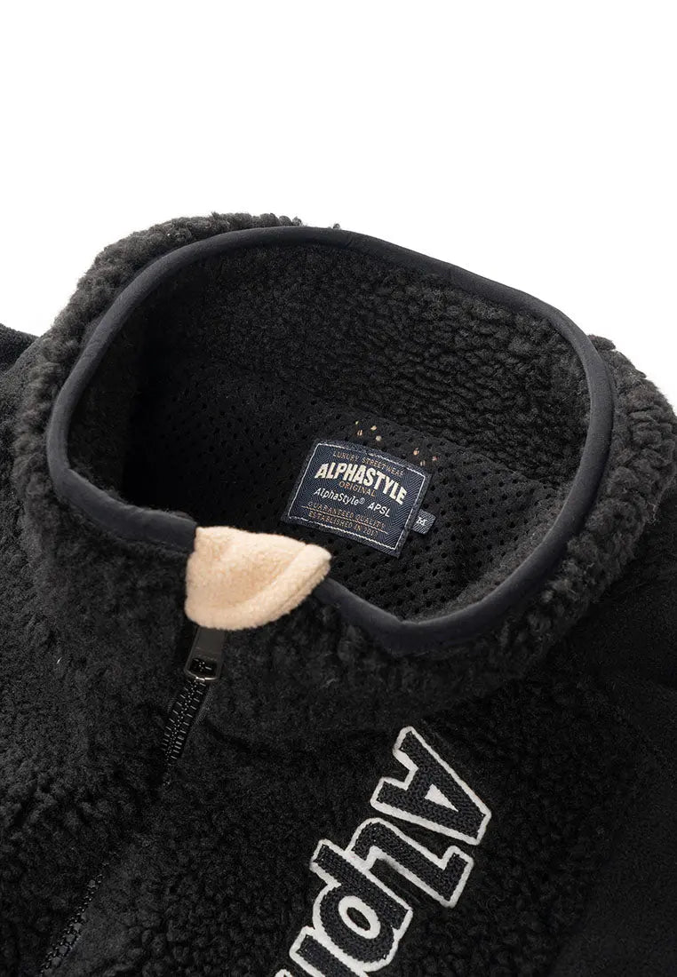 Wilma Vegan Sherpa Zip Jacket Alphastyle