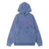 Kankakee Printed Hoodie – Steel Blue