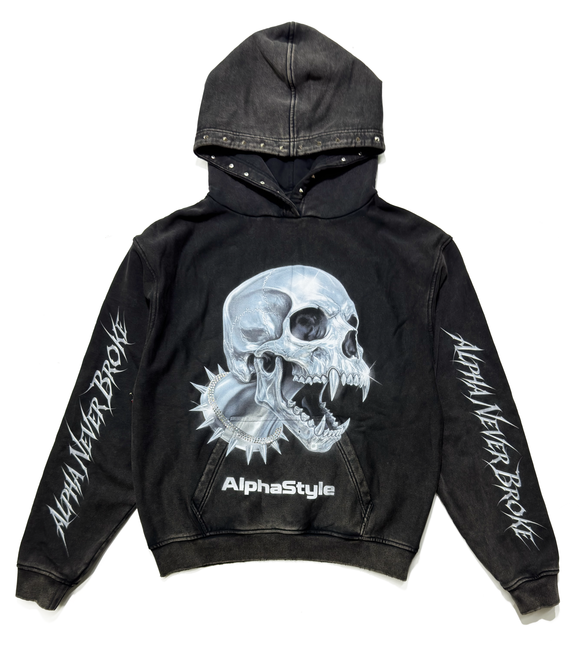 anaca Cropped Zip Up Hoodie